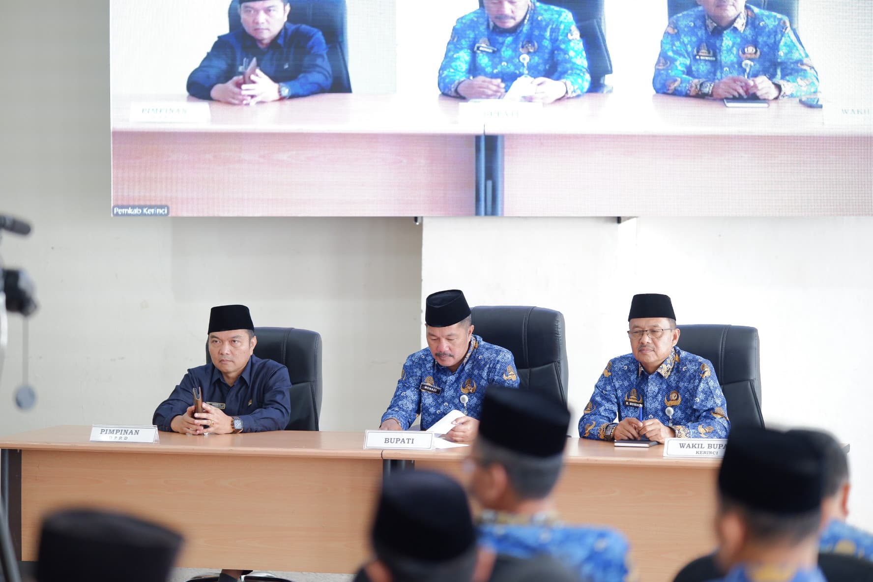 Bupati dan Wakil Bupati Kerinci Gelar Rapat RPJM