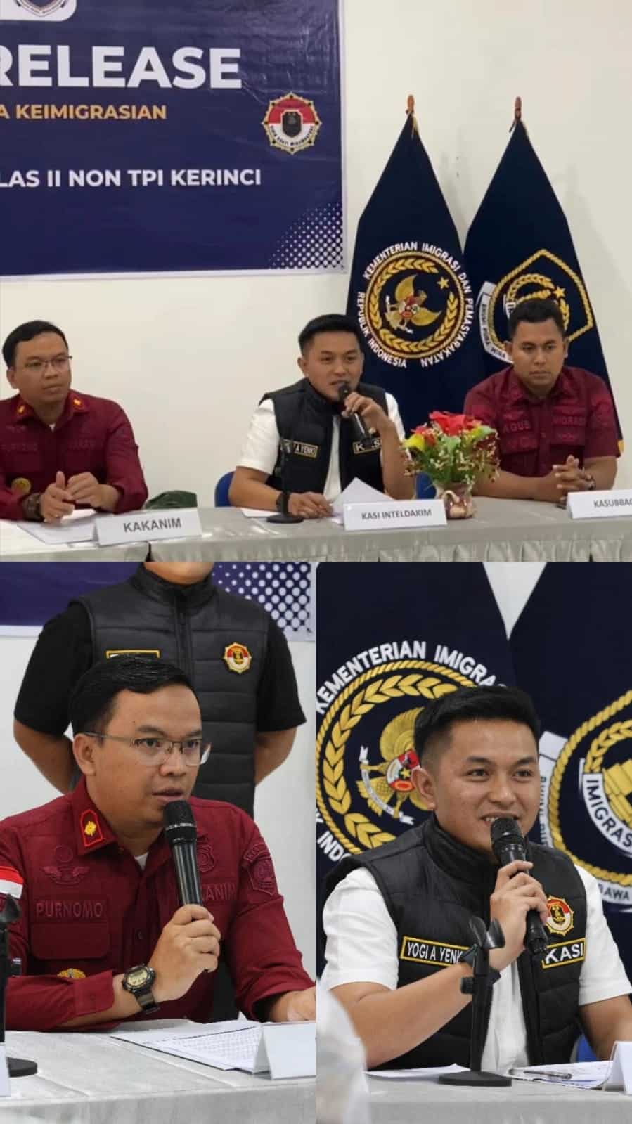 Kasi Inteldakim Imigrasi Kerinci Berhasil Amankan WNA Tiongkok