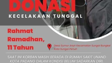 Bocah 11 Tahun Kota Sungai Penuh Koma Akibat Kecelakaan, Keluarga Harap Uluran Tangan Dermawan