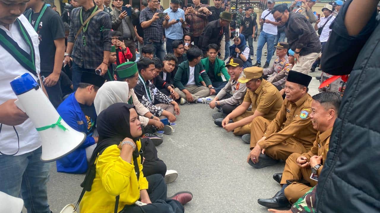 Aksi Damai Aliansi Cipayung dan BEM di Kerinci Sungai Penuh