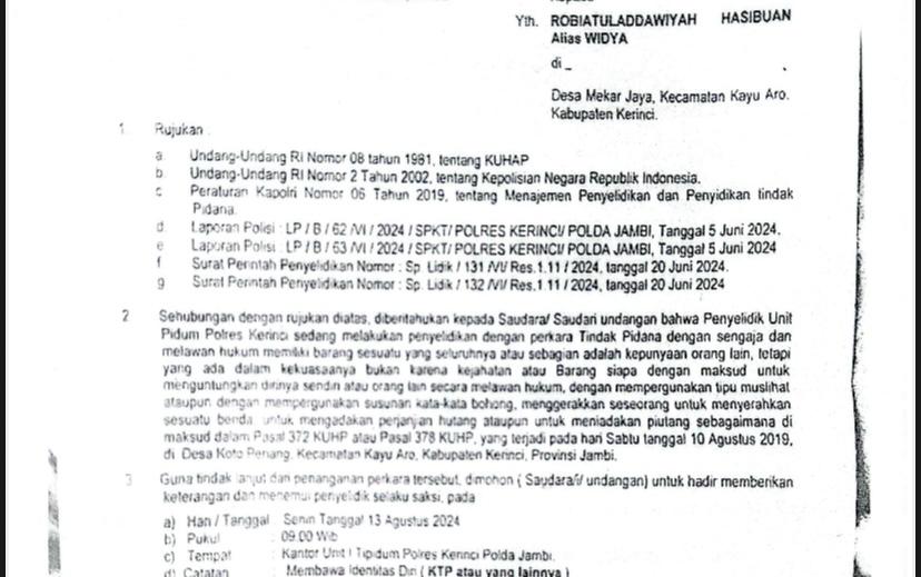 Perkembangan Kasus Robiyatul Dipertanyakan Perkembangan Kasus Robiyatul Dipertanyakan
