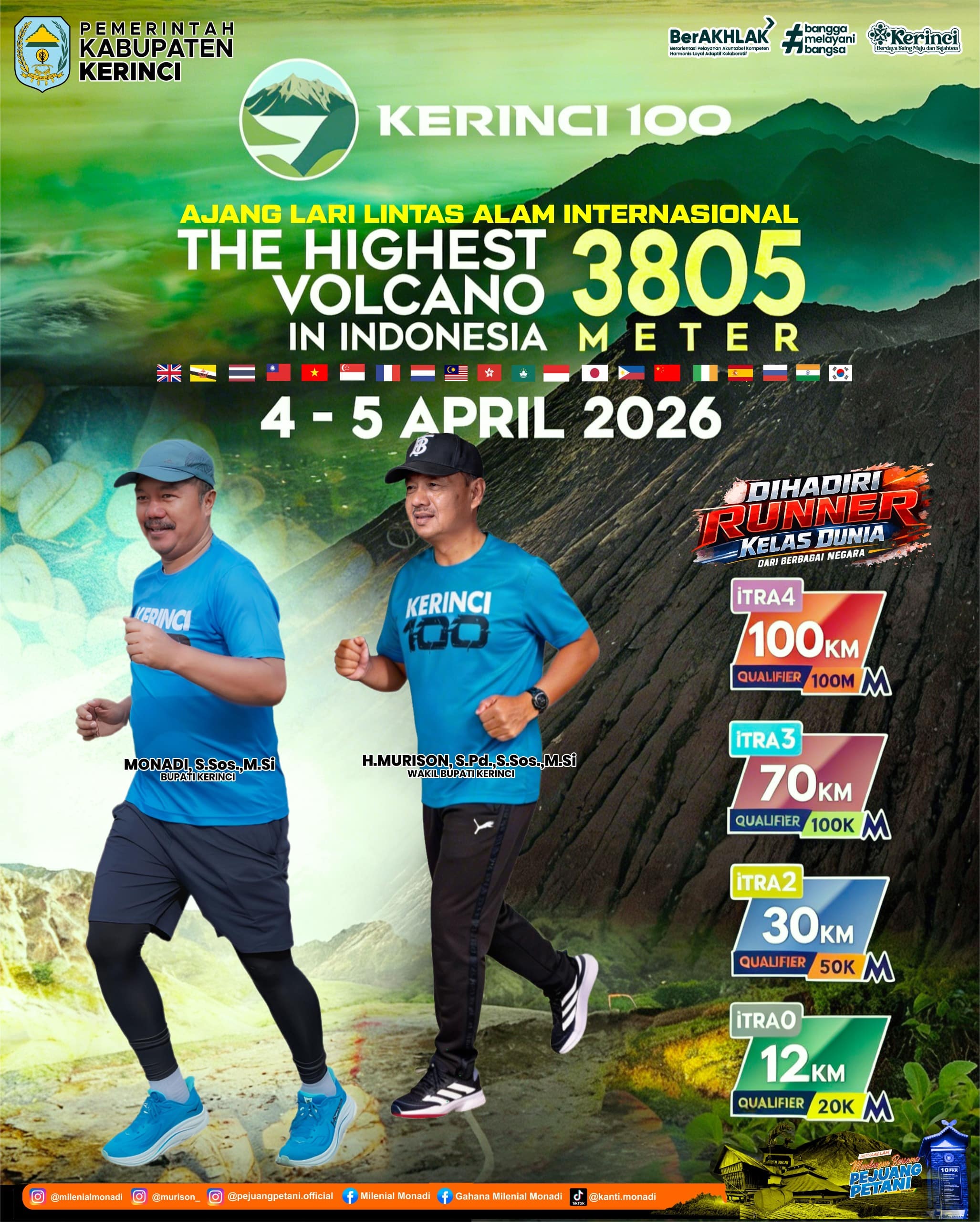 Even Internasional, Kerinci 100 Digelar 4-5 April Even Internasional, Kerinci 100 Digelar 4-5 April