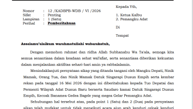 Breaking News, Tokoh Adat Dusun Empih & Dusun Baru Tegaskan Tidak Hadiri Ajun Arah 5 Lurah